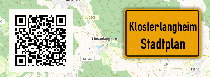Stadtplan Klosterlangheim