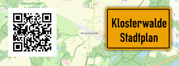 Stadtplan Klosterwalde