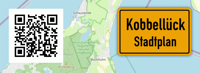 Stadtplan Kobbellück, Ostsee