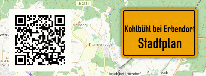 Stadtplan Kohlbühl bei Erbendorf