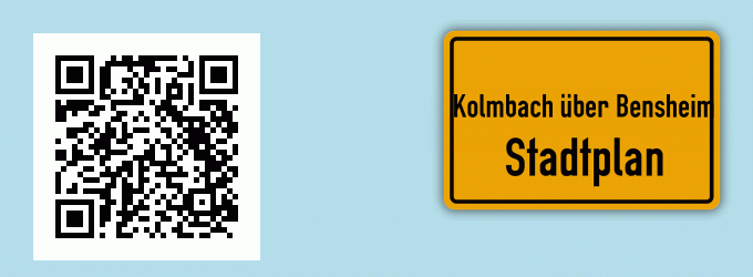 Stadtplan Kolmbach über Bensheim