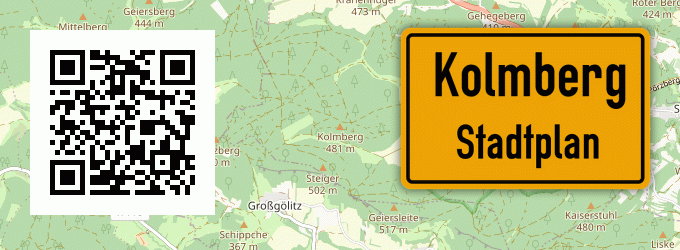 Stadtplan Kolmberg, Niederbayern