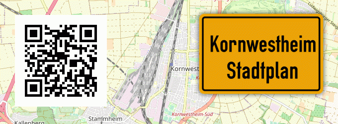 Stadtplan Kornwestheim