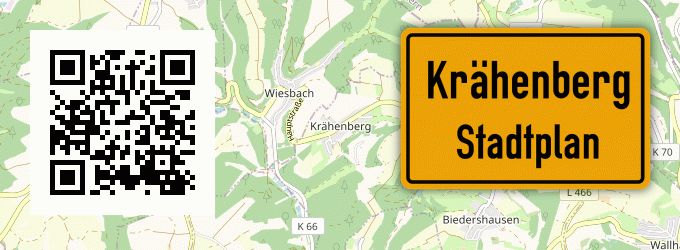 Stadtplan Krähenberg, Pfalz