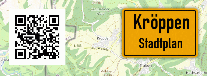 Stadtplan Kröppen, Pfalz