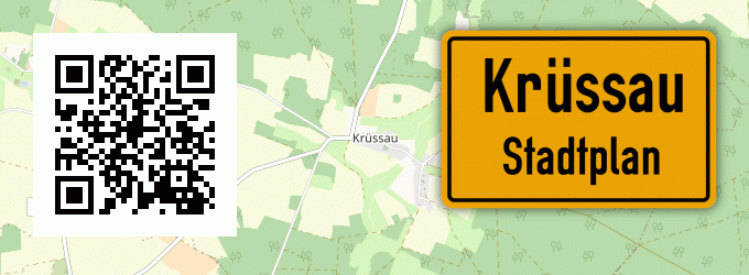 Stadtplan Krüssau