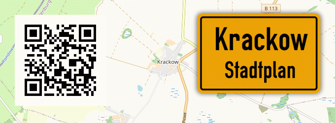 Stadtplan Krackow