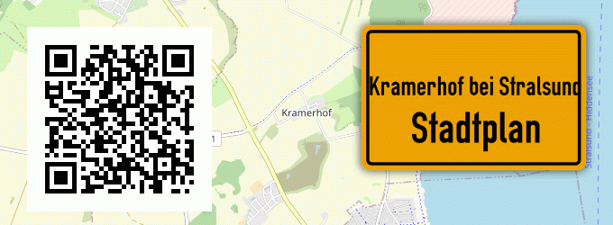Stadtplan Kramerhof bei Stralsund
