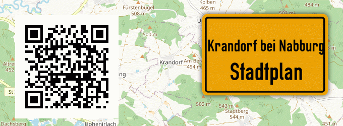 Stadtplan Krandorf bei Nabburg