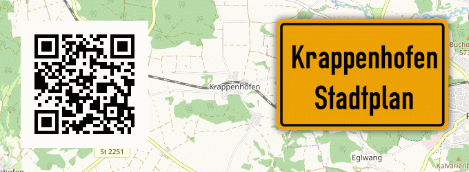 Stadtplan Krappenhofen, Oberpfalz