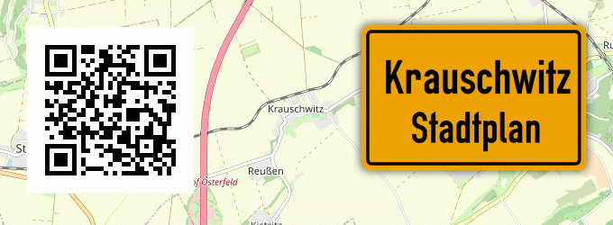 Stadtplan Krauschwitz, Oberlausitz
