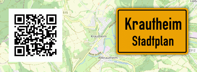 Stadtplan Krautheim