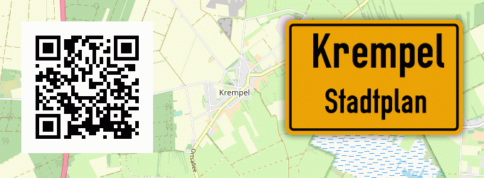 Stadtplan Krempel, Holstein
