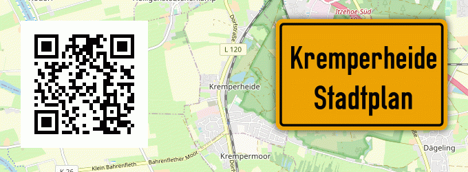Stadtplan Kremperheide