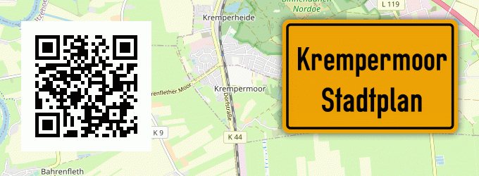 Stadtplan Krempermoor