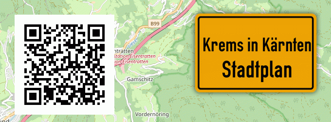 Stadtplan Krems in Kärnten