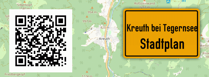 Stadtplan Kreuth bei Tegernsee
