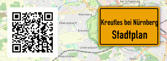 Stadtplan Kreutles bei Nürnberg