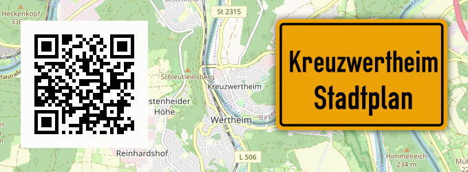 Stadtplan Kreuzwertheim