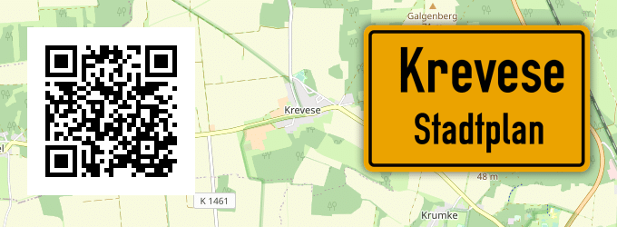 Stadtplan Krevese