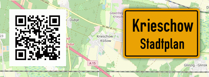 Stadtplan Krieschow