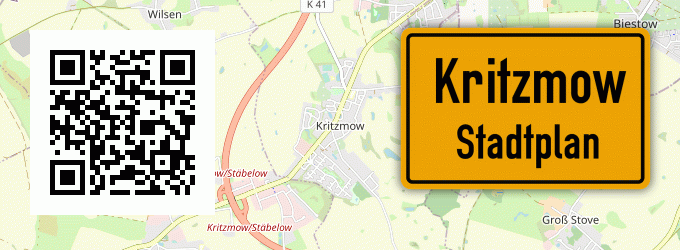 Stadtplan Kritzmow