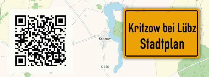 Stadtplan Kritzow bei Lübz