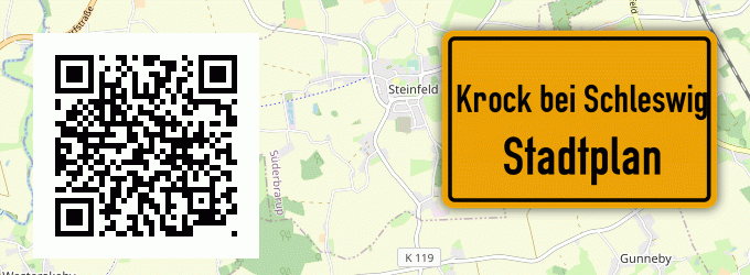 Stadtplan Krock bei Schleswig