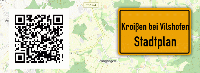 Stadtplan Kroißen bei Vilshofen, Niederbayern