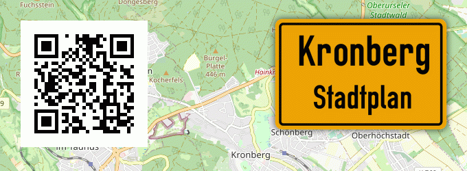 Stadtplan Kronberg, Gemeinde Gars am Inn