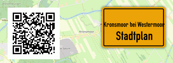 Stadtplan Kronsmoor bei Westermoor