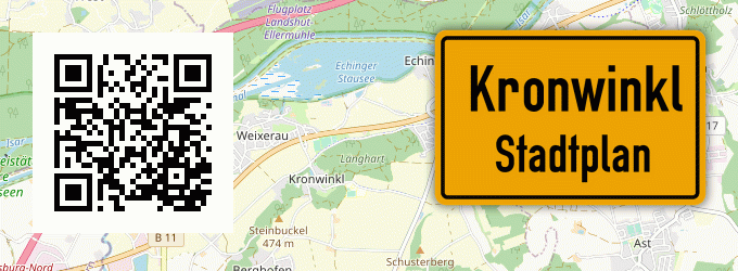 Stadtplan Kronwinkl, Kreis Freising