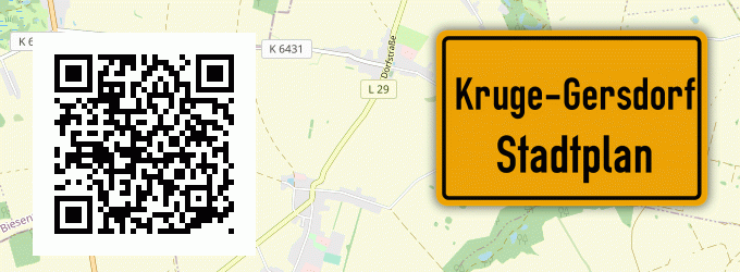 Stadtplan Kruge-Gersdorf