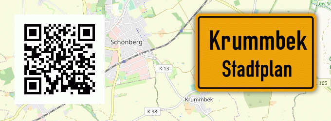 Stadtplan Krummbek, Holstein