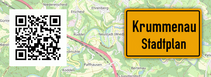 Stadtplan Krummenau, Wied