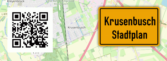 Stadtplan Krusenbusch, Holstein