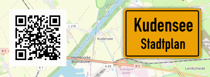 Stadtplan Kudensee