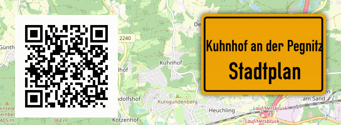 Stadtplan Kuhnhof an der Pegnitz