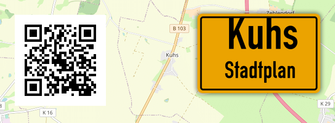 Stadtplan Kuhs