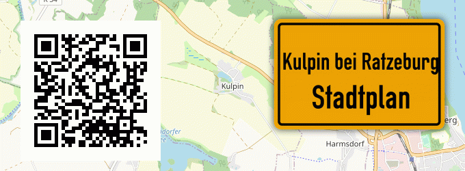 Stadtplan Kulpin bei Ratzeburg