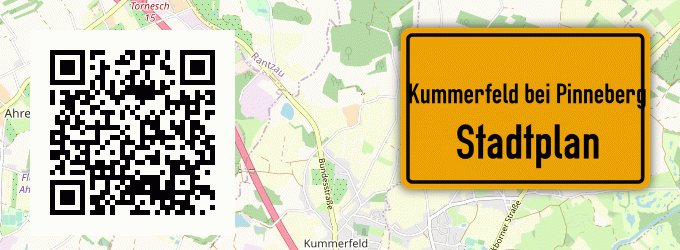 Stadtplan Kummerfeld bei Pinneberg