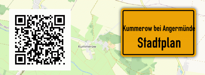 Stadtplan Kummerow bei Angermünde