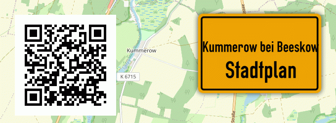 Stadtplan Kummerow bei Beeskow