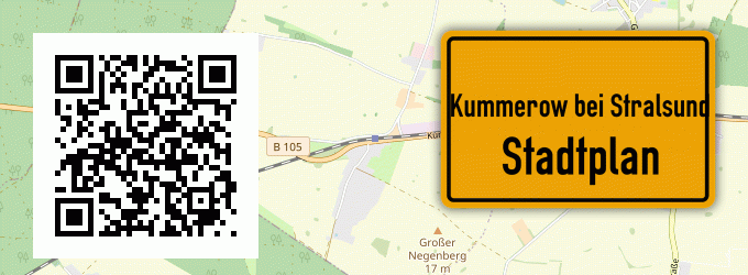Stadtplan Kummerow bei Stralsund