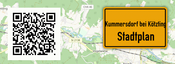 Stadtplan Kummersdorf bei Kötzting