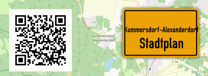 Stadtplan Kummersdorf-Alexanderdorf