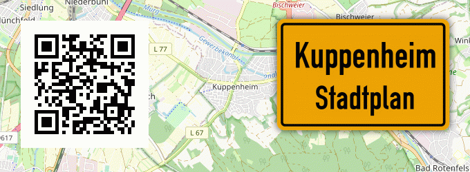 Stadtplan Kuppenheim
