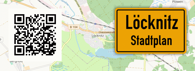 Stadtplan Löcknitz, Vorpommern