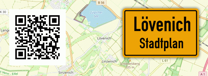 Stadtplan Lövenich, Kreis Euskirchen