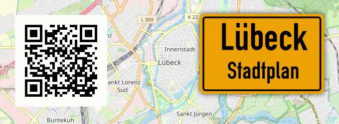 Stadtplan Lübeck